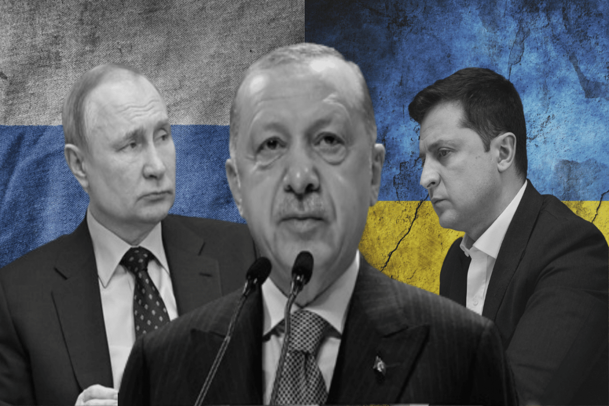Rusiya Prezidenti Vladimir Putin, Türkiyə Prezidenti Rəcəb Tayyib Ərdoğan, Ukrayna Prezidenti Volodimir Zelenski