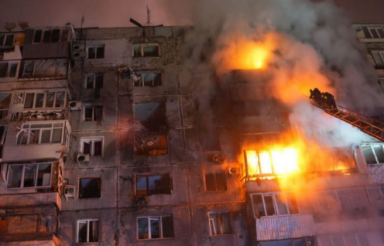 Rusiya ordusunun Zaporojyeyə dron hücumunda 3 nəfər yaralanıb