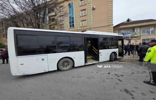 Naxçıvanda avtobus 4 maşına çırpılıb - FOTO  - VİDEO 