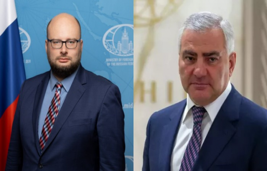 Rusia XİN MDB ölkələri üzrə Dördüncü departamentinin direktoru Mixail Kaluqin və iş adamı Samvel Karapetyan