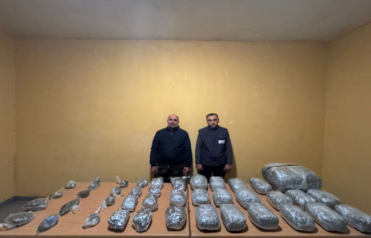 İrandan Azərbaycana 31 kq narkotik keçirilməsinin qarşısı alınıb