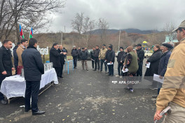 Növbəti köç Xocavəndin Qırmızı Bazar qəsəbəsinə çatıb, açarlar təqdim edilib- YENİLƏNİB  - FOTO 