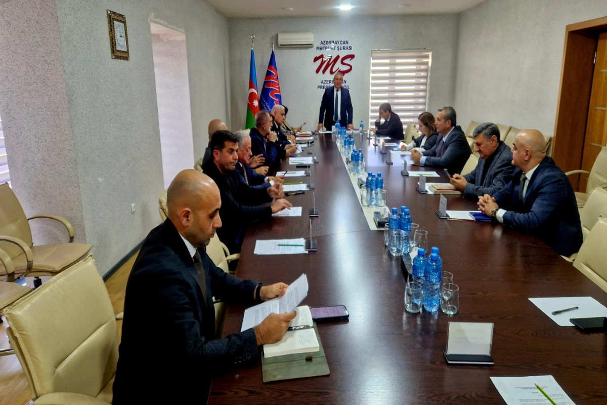 Mətbuat Şurasının İdarə Heyətinin 2025-ci ildə son iclası keçirilib - FOTO 