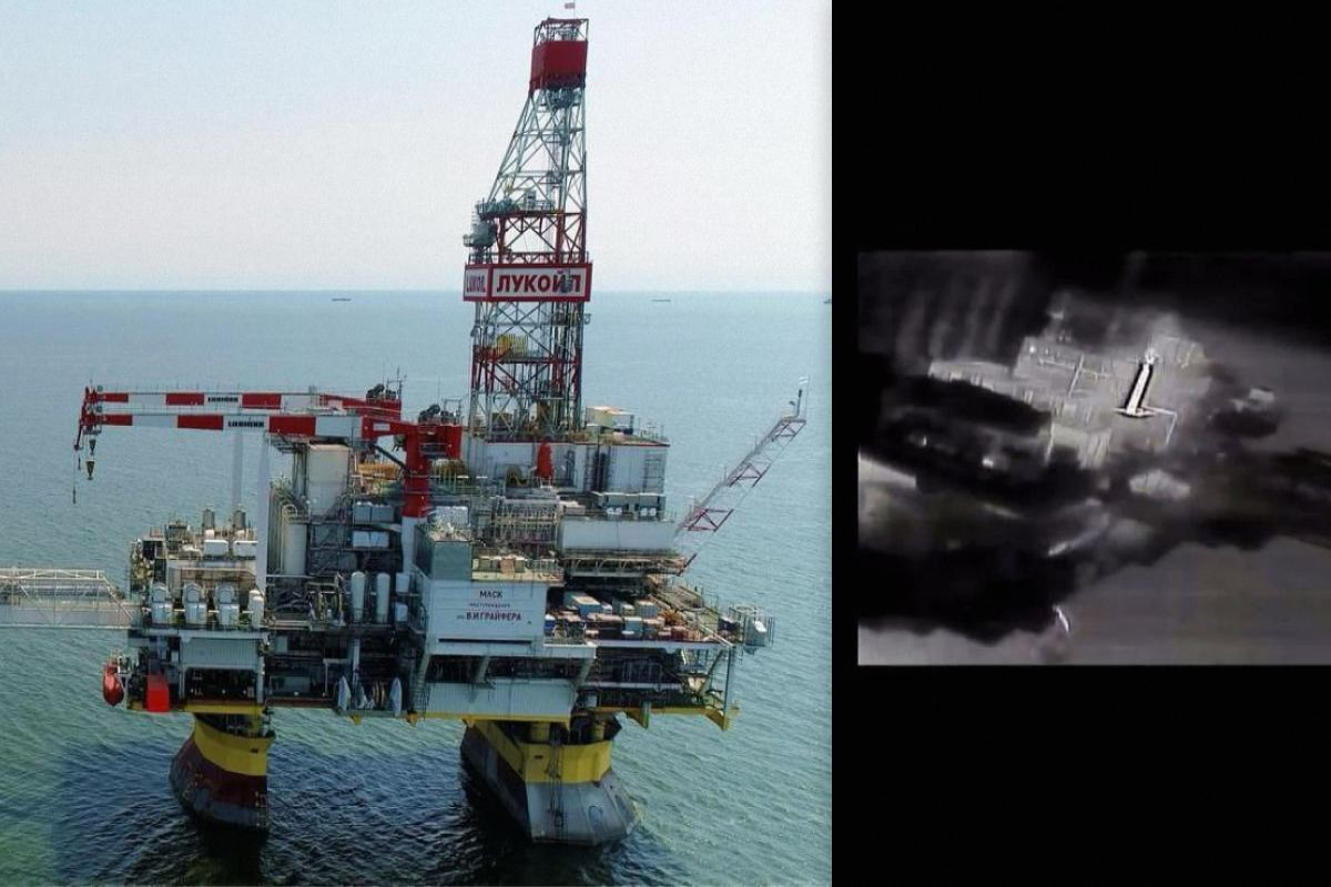 Ukrayna dronları “Lukoil”in Xəzər dənizində neft platformasına zərbə endirib
