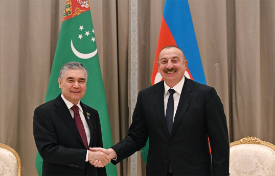Qurbanqulu Berdiməhəmmədov  Prezident İlham Əliyevi təbrik edib