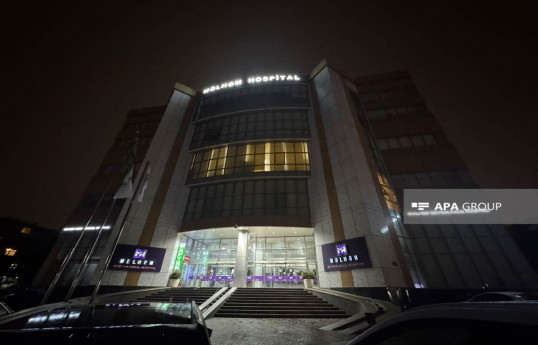 Bakıda "Məlhəm Hospital"ın fasadında tüstülənmənin qarşısı alınıb  - FOTO  - YENİLƏNİB 