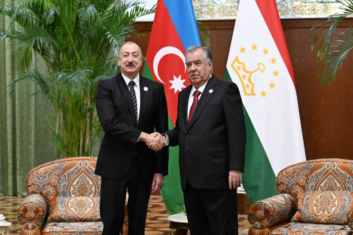 Prezident İlham Əliyev, Tacikistan Prezidenti Emoməli Rəhmon