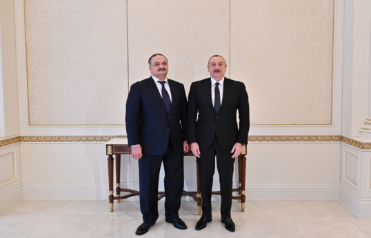Dağıstan Respublikasının rəhbəri Sergey Məlikov, Prezident İlham Əliyev