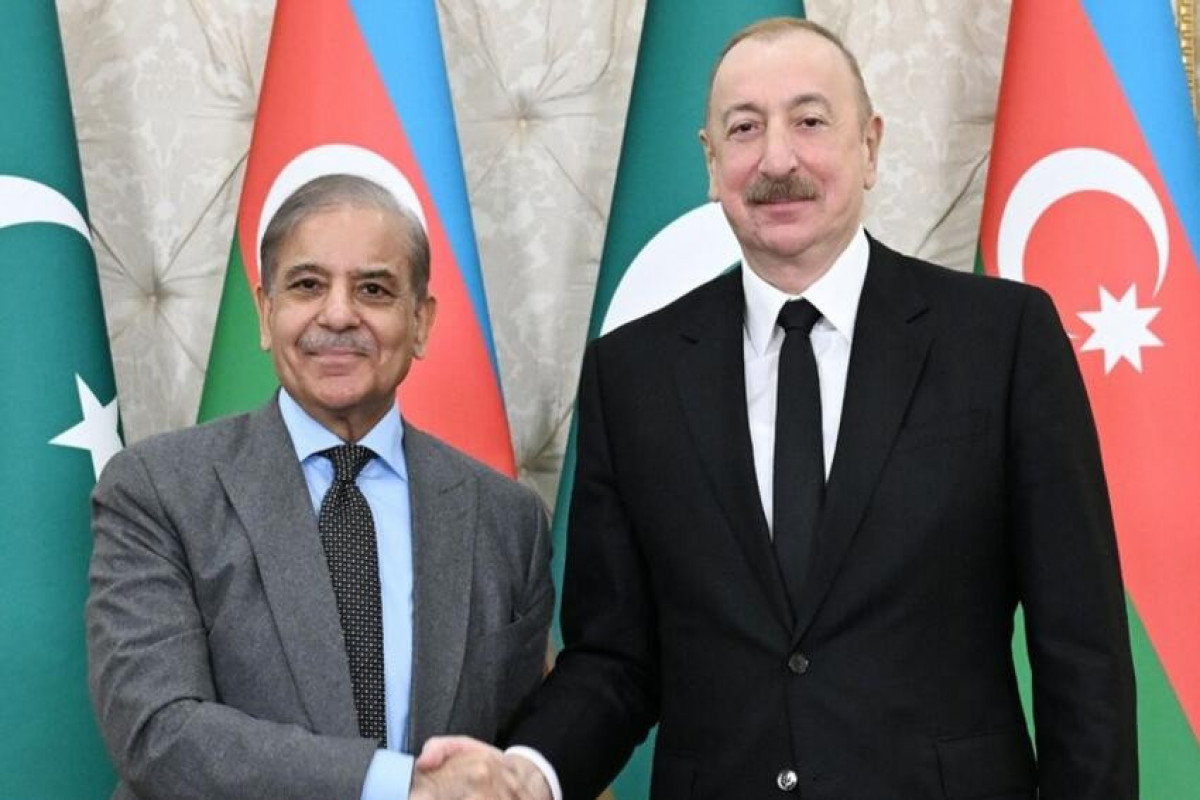 Pakistan İslam Respublikasının Baş naziri Məhəmməd Şahbaz Şərif, Prezident İlham Əliyev