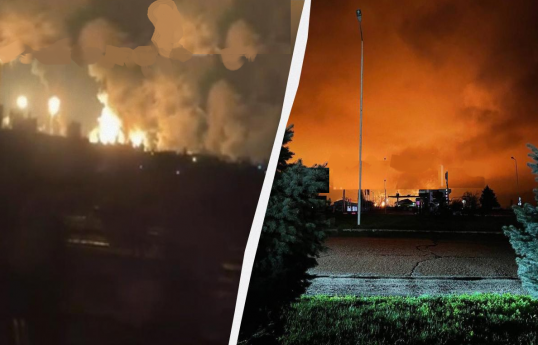 Ukrayna “Lukoil”ə məxsus neft-kimya zavoduna dron zərbəsi endirib