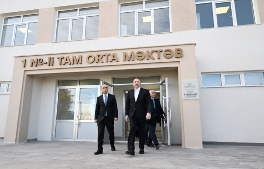 Kərkicahan qəsəbə 1 nömrəli tam orta məktəbin binası əsaslı təmirdən sonra istifadəyə verilib