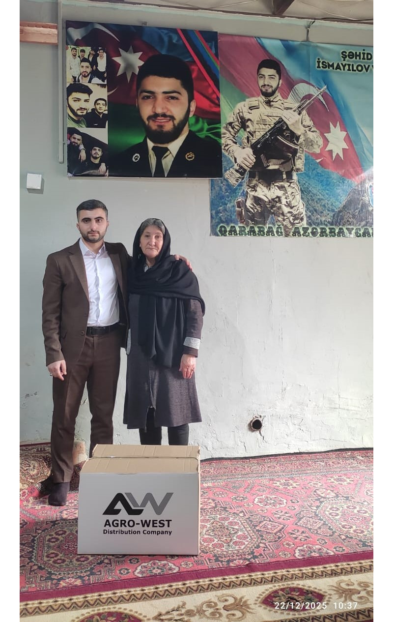 “Aqro-Vest DC” MMC şəhid ailələrinə və müharibə əlillərinə bayram sovqatı paylayıb