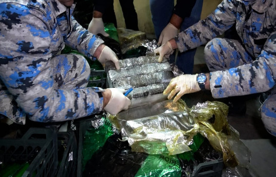 Astarada İrandan Rusiyaya yük aparan maşında 148 kq narkotik aşkarlanıb - FOTO 
