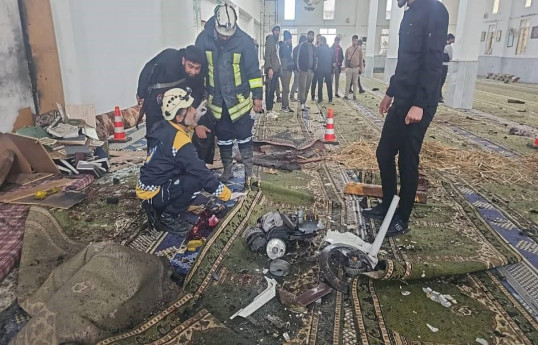 Suriyada məsciddə partlayış baş verib, ölənlər və yaralananlar var