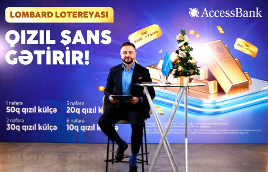 AccessBank “Qızıl Şans” lotereyasının ikinci tirajının qaliblərini elan edib
