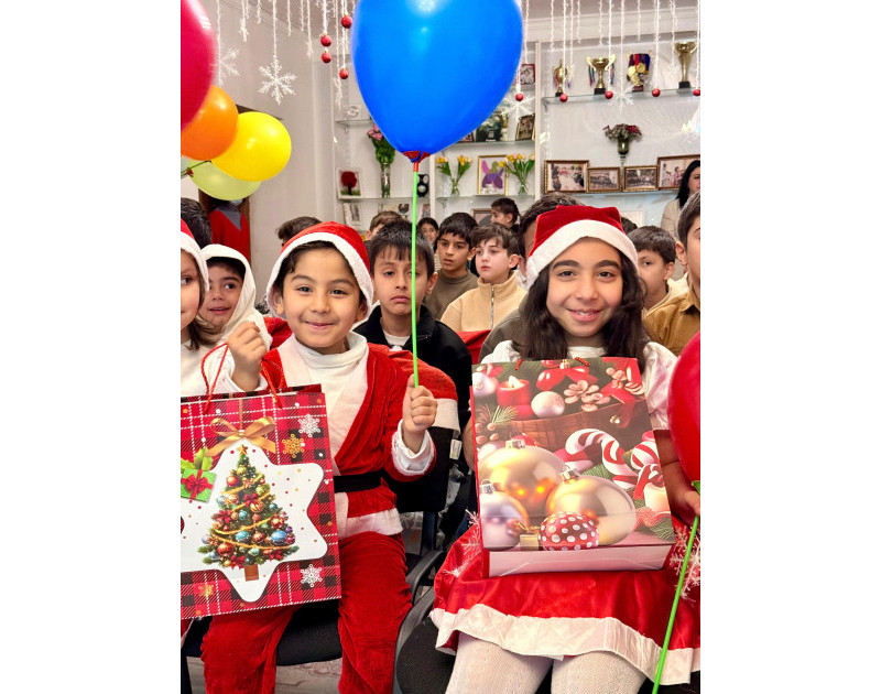 Leyla Əliyevanın təşəbbüsü ilə Gəncədə uşaq evində Yeni il tədbiri keçirilib
