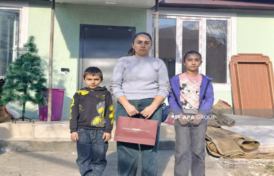 Köç karvanı Ağdərənin Vəngli kəndinə çatıb, açarlar təqdim olunub - FOTO  - YENİLƏNİB 