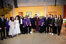 Leyla Əliyeva və Alena Əliyeva DOST İnklüziv İnkişaf və Yaradıcılıq Mərkəzini ziyarət ediblər - FOTO 