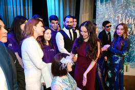 Leyla Əliyeva və Alena Əliyeva DOST İnklüziv İnkişaf və Yaradıcılıq Mərkəzini ziyarət ediblər - FOTO 