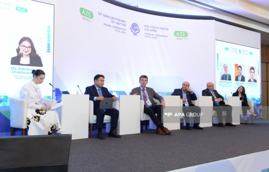Ağdamda İƏT Gənclər Forumu çərçivəsində regional inkişafda gənclərin roluna dair panel keçirilib