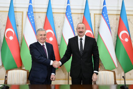 Azərbaycan və Özbəkistan prezidentləri mətbuata bəyanatlarla çıxış ediblər - YENİLƏNİB 