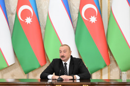Azərbaycan və Özbəkistan prezidentləri mətbuata bəyanatlarla çıxış ediblər - YENİLƏNİB 