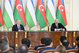 Azərbaycan və Özbəkistan prezidentləri mətbuata bəyanatlarla çıxış ediblər - YENİLƏNİB 