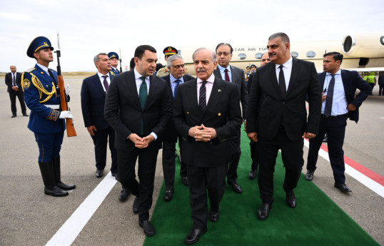 Şahbaz Şərifin Azərbaycana səfəri başlayıb - YENİLƏNİB 