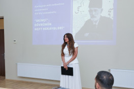 Jurnalistlər Balaxanı nefti ilə rəsm çəkdilər - FOTO 