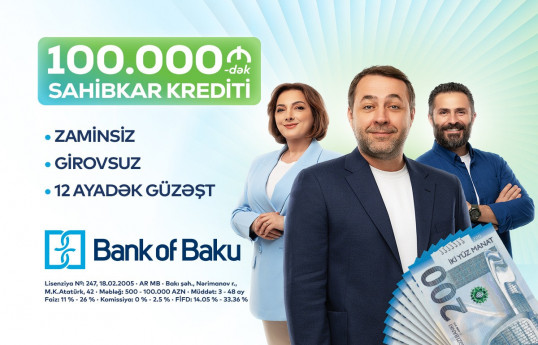 Sahibkarlara dəstək var: Bank of Baku-dan 100.000 AZN-dək sahibkar krediti! - VİDEO 