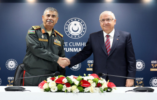 Azərbaycan və Türkiyə müdafiə nazirləri görüşüb, memorandum imzalanıb - YENİLƏNİB 