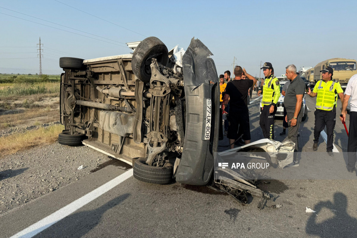 Ucarda yol qəzasında 11 nəfər xəsarət alıb - FOTO  - YENİLƏNİB-1 
