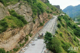 Toğanalı-Kəlbəcər-İstisu avtomobil yolunun tikintisi 85% icra edilib - FOTO 