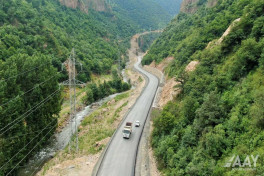 Toğanalı-Kəlbəcər-İstisu avtomobil yolunun tikintisi 85% icra edilib - FOTO 