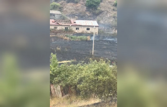 Şuşanın Böyük Qaladərəsi kəndində qısaqapanma nəticəsində yanğın olub