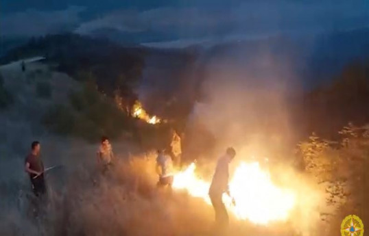 Xocavəndin Yenikənd, Şuşanın Böyük Qaladərəsi və Xocalının Aşağı Yemişcan kəndlərində yanğın tam söndürülüb - VİDEO 