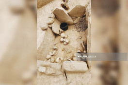 Yardımlıda arxeoloji qazıntılar nəticəsində daş qutu, küp və torpaq qəbir abidələri aşkarlanıb - FOTOLENT 