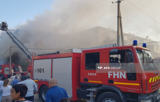 Astarada məktəbin yaxınlığında yanğın olub