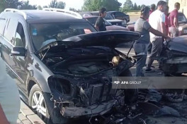 Xaçmazda yol qəzasında 4 nəfər xəsarət alıb - FOTO 