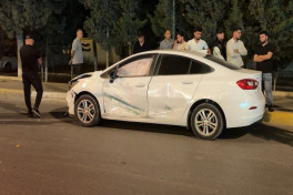 Sumqayıtda üç avtomobil toqquşub, xəsarət alanlar var - FOTO 