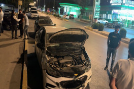 Sumqayıtda üç avtomobil toqquşub, xəsarət alanlar var - FOTO 