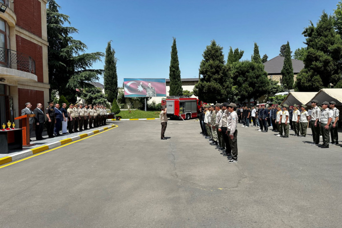 Gəncədə “Gənc xilasedici və yanğınsöndürən” yarışlarının zona birinciliyi keçirilib