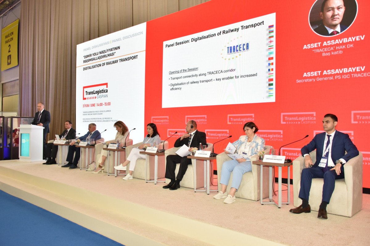 “TransLogistica Caspian” sərgisində “Dəmiryol nəqliyyatının rəqəmsallaşdırılması” mövzusunda panel keçirilib