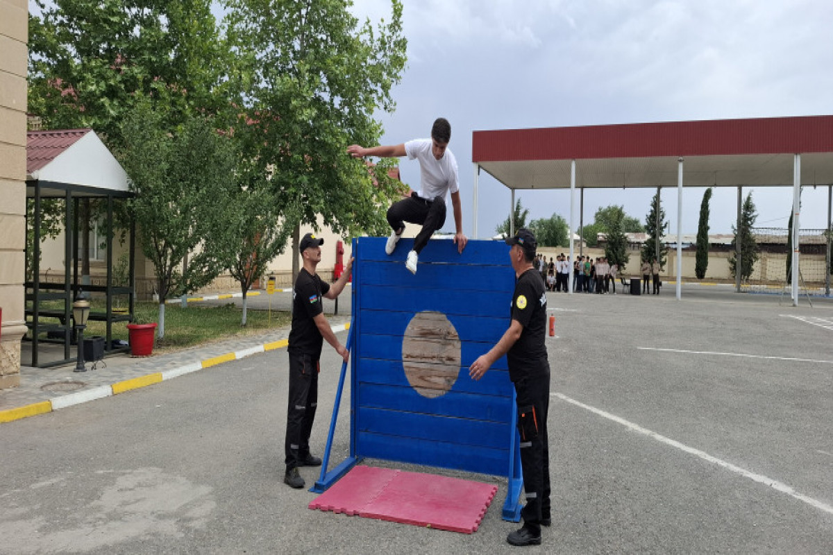 FHN-in Aran Regional Mərkəzi “Gənc xilasedici və yanğınsöndürən” yarışlarının zona birinciliyini keçirib