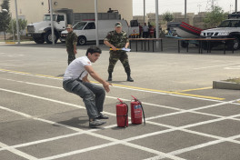 Sumqayıtda “Gənc xilasedici və yanğınsöndürən” yarışlarının zona birinciliyi keçirilib