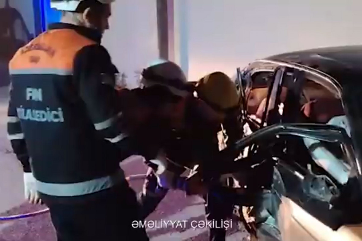 Sabunçuda yol qəzası olub, bir nəfər xəsarət alıb - VİDEO 