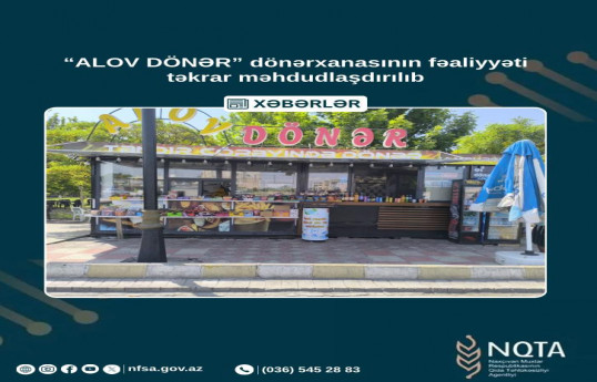 Naxçıvanda daha bir dönərxananın fəaliyyəti dayandırılıb