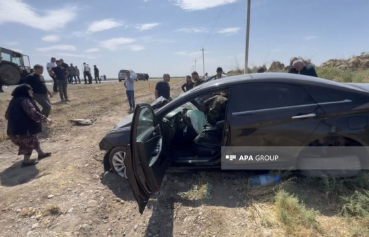 Biləsuvarda yol qəzasında 3 nəfər xəsarət alıb - FOTO 