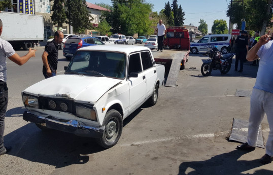 Göyçayda motosiklet qəza törədib, sürücü ölüb