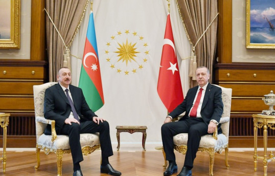 Azərbaycan və Türkiyə prezidentlərinin təkbətək görüşü olub
